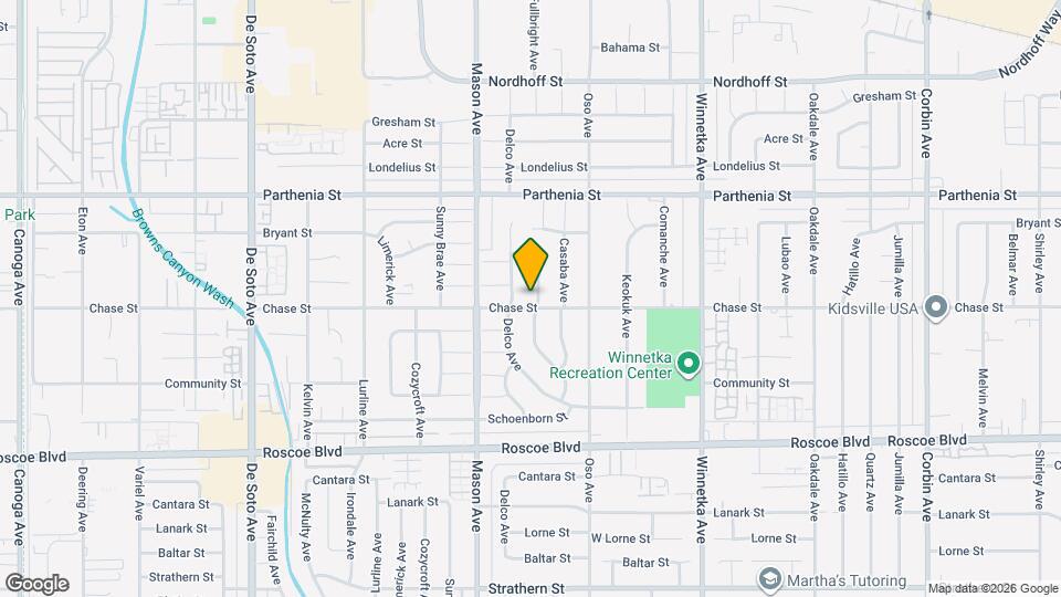 8507 Fullbright Ave Mapa y Detalles de la Ubicación