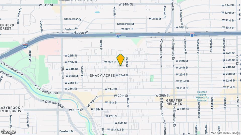 1127 W 24th St Map and Location Details