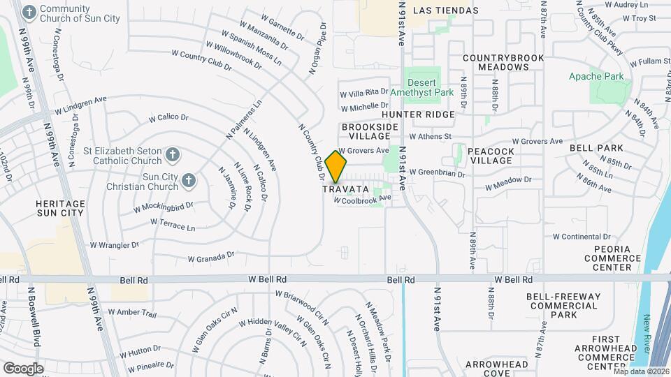 17474 N 92nd Glen Alley Map and Location Details