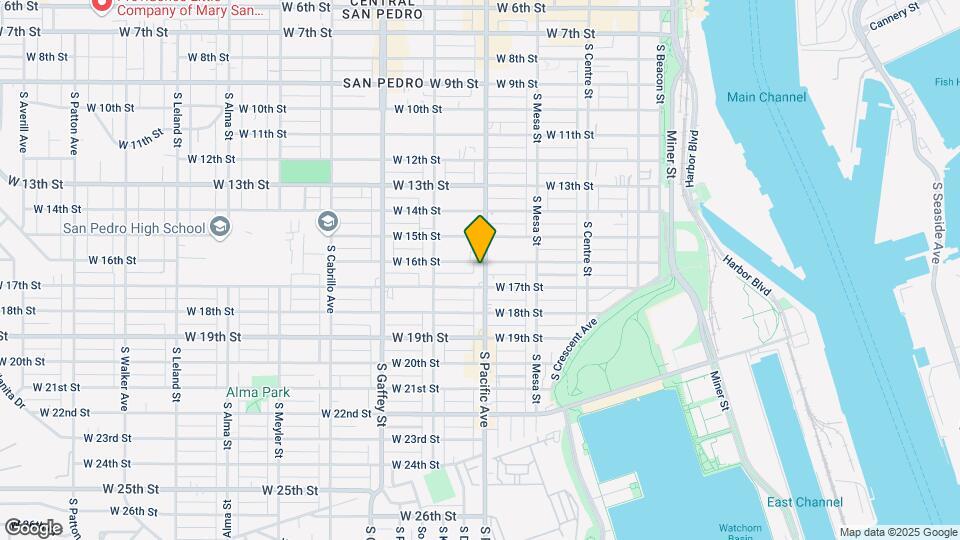 1615 S Pacific Ave Mapa y Detalles de la Ubicación