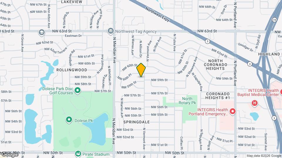4305 NW 59th St Map and Location Details