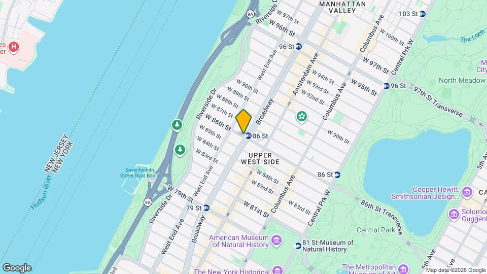 West 86th Street Apartments Map and Location Details