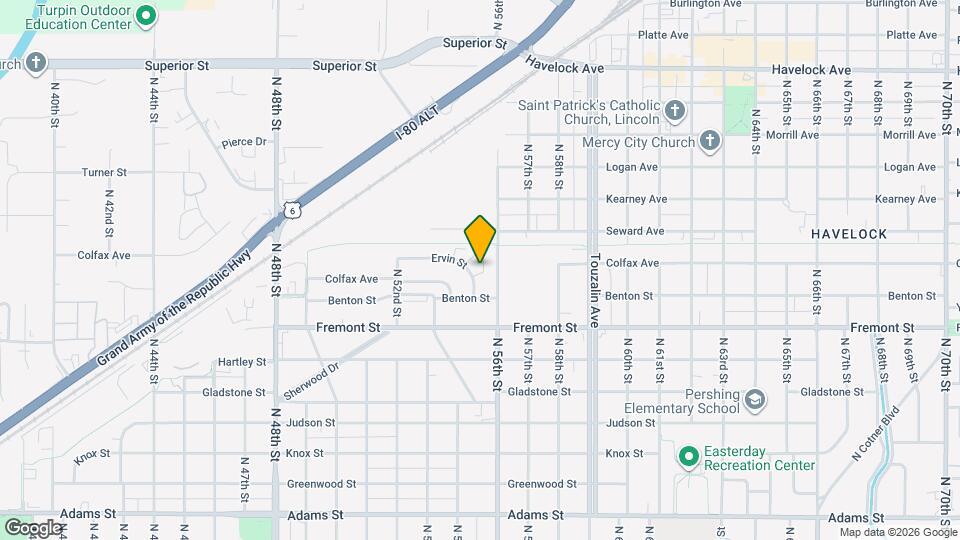 5430 Ervin St Map and Location Details