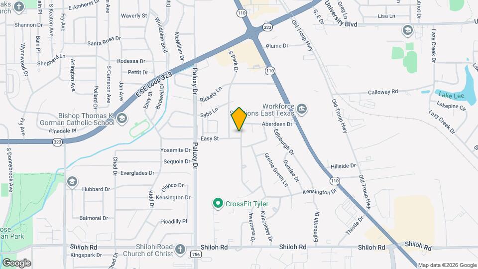 4309-4313 Aberdeen Dr Map and Location Details