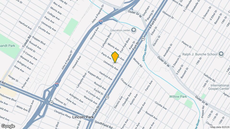 1269 Fort Park Blvd Map and Location Details