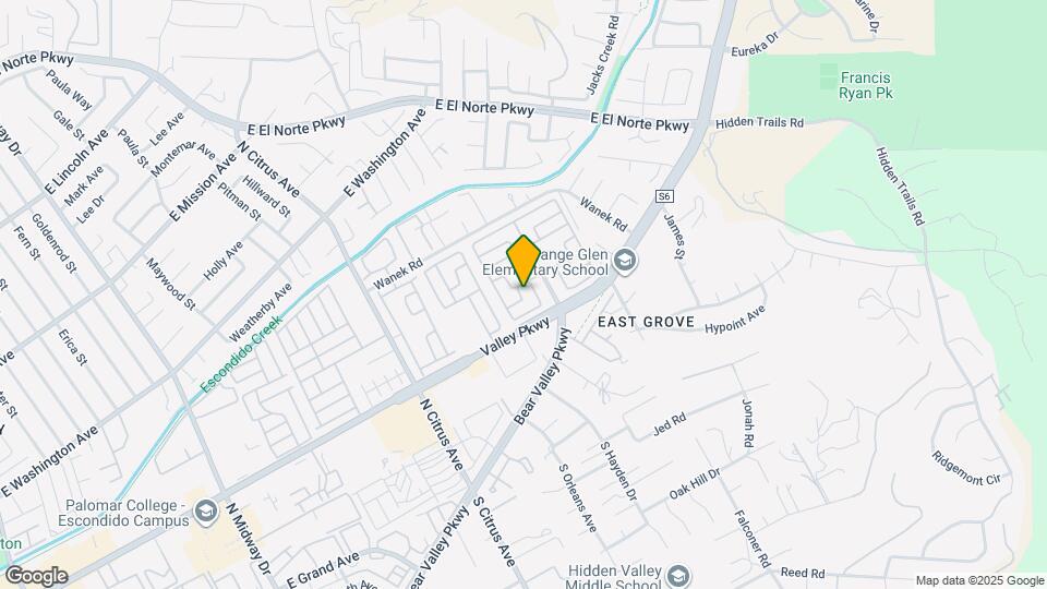 2700 E Valley Pkwy Map and Location Details