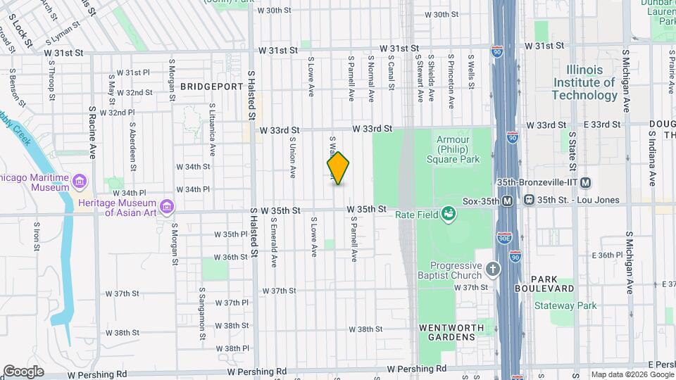3429 S Wallace St Map and Location Details