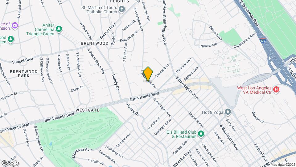 555 S Westgate Ave Map and Location Details