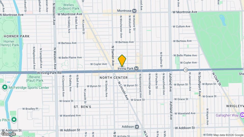 1922 W Irving Park Rd, Unit 3 Map and Location Details