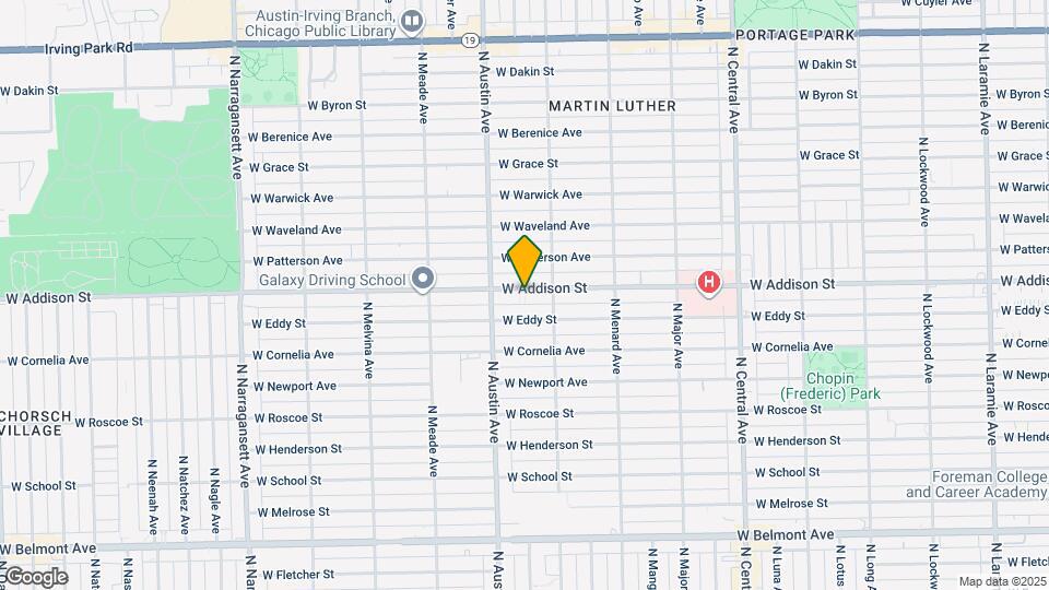 5927 W Addison St Mapa y Detalles de la Ubicación