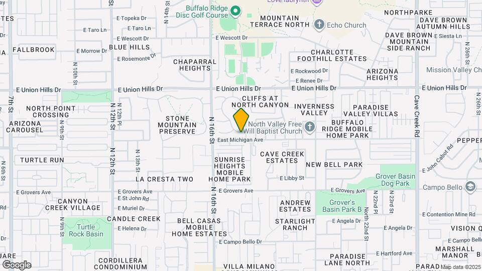 1653 E Villa Maria Dr Map and Location Details