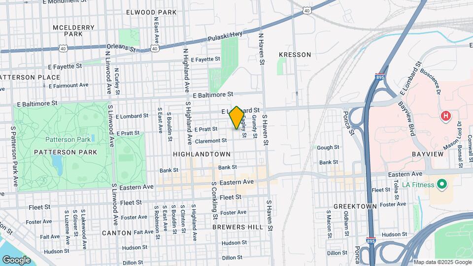 215 S Eaton St Map and Location Details