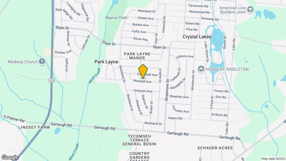 1130 Wendall Ave Map and Location Details