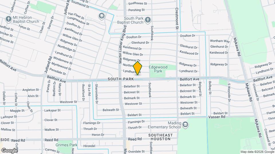 5751 Bellfort Ave Map and Location Details