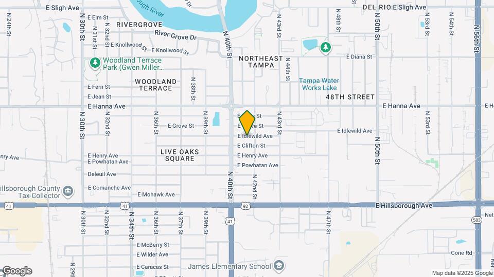 4017 E Idlewild Ave Map and Location Details