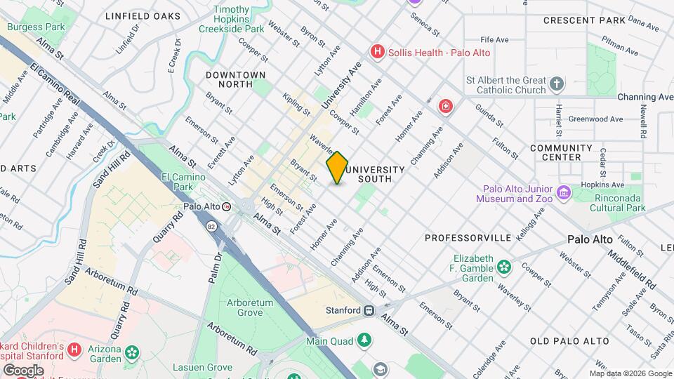 707 Bryant St, Unit 209 Map and Location Details