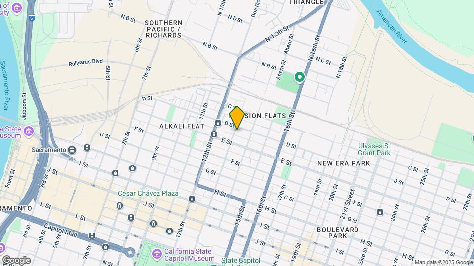 409 13th St-Unit -Apt B Map and Location Details
