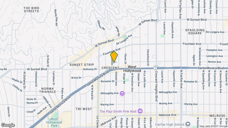 1116 N Olive Dr Map and Location Details