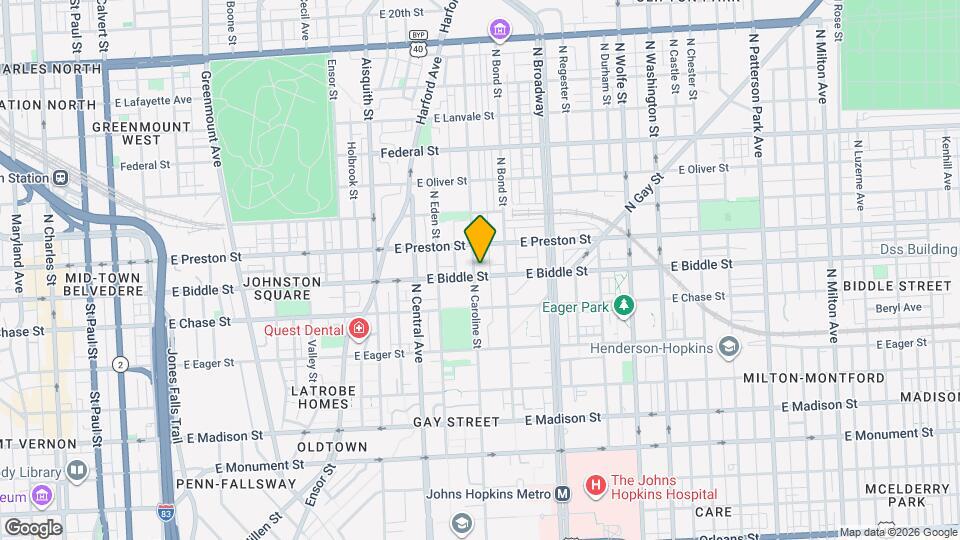 1209 N Caroline St, Unit 3 Mapa y Detalles de la Ubicación