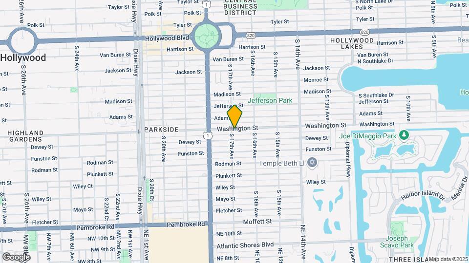 1648 Washington St, Unit 101 Map and Location Details