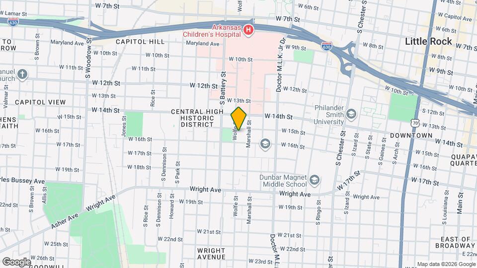 1515 Wolfe St Map and Location Details