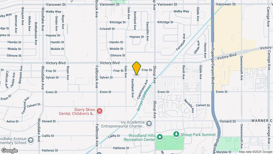 22535 Sylvan St Map and Location Details
