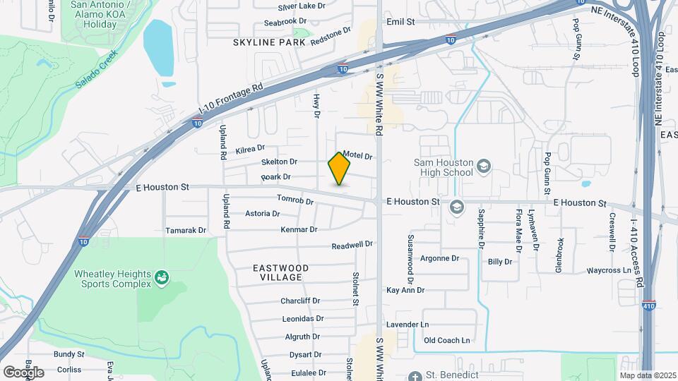 4423 E Houston St Map and Location Details