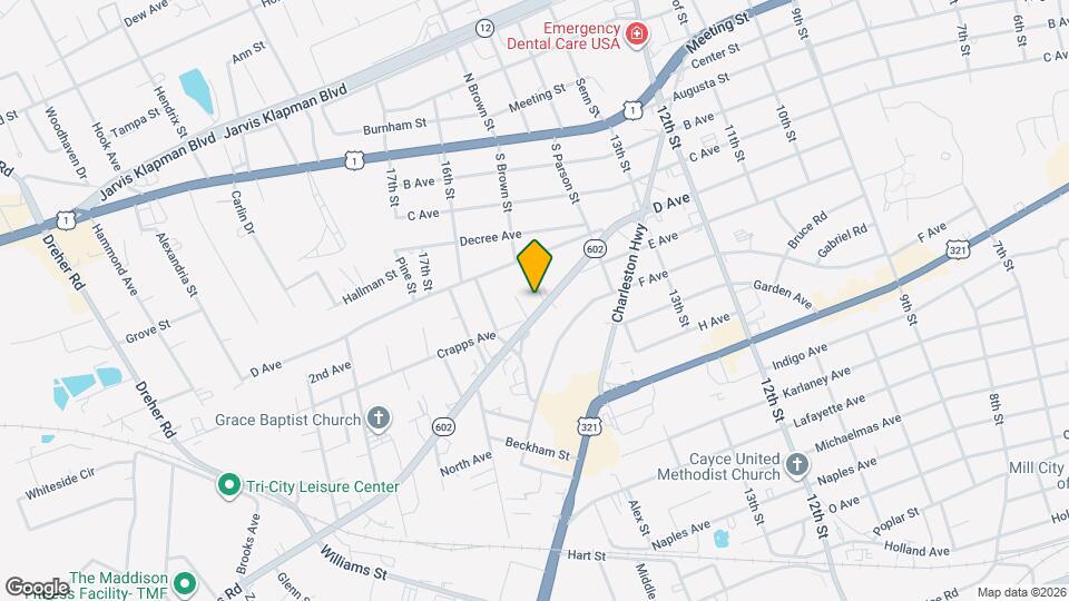 1432 Platt Springs Rd Map and Location Details