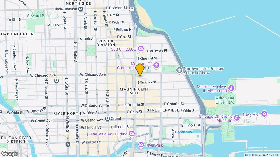 161 E Chicago Ave Map and Location Details