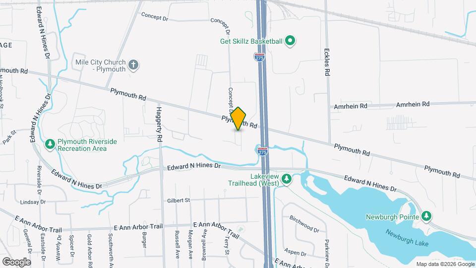 40285 Plymouth Rd Map and Location Details