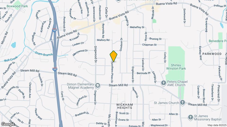634 Southern Pines Dr Map and Location Details