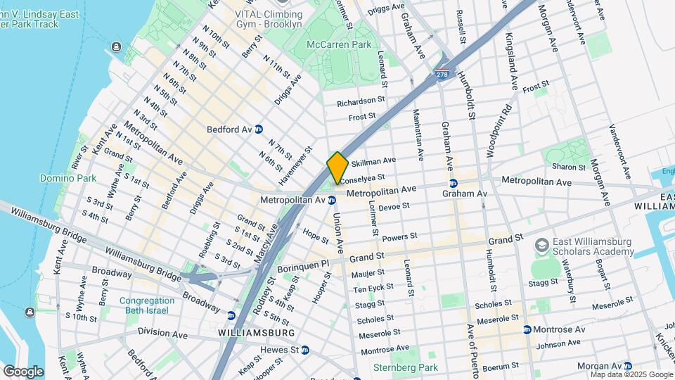 519-523 Metropolitan Ave Map and Location Details
