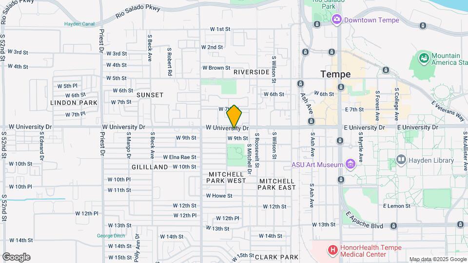 731 W University Dr Mapa y Detalles de la Ubicación