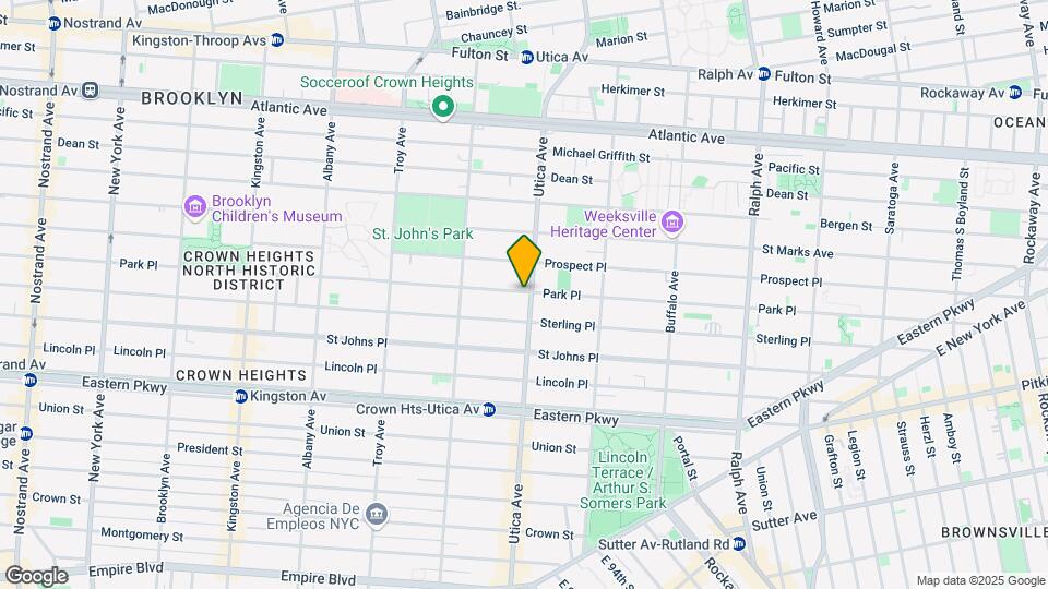 190 Utica Ave Mapa y Detalles de la Ubicación