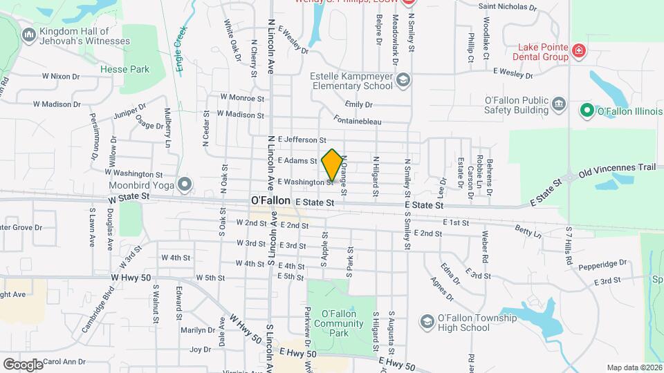 307 E Washington St Map and Location Details