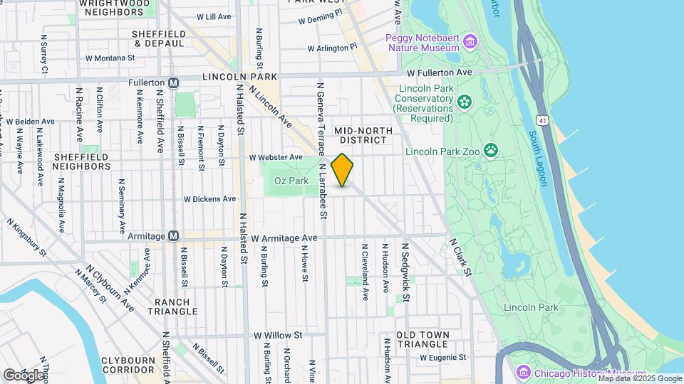 530 W Dickens Ave Mapa y Detalles de la Ubicación