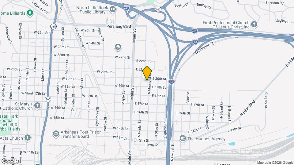 1911 N Magnolia St Map and Location Details