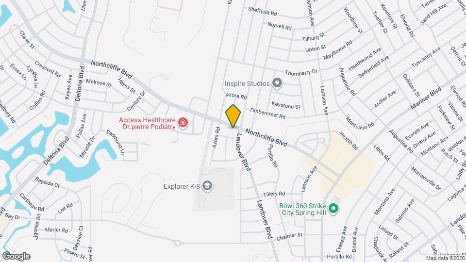 10320 Northcliffe Blvd, Unit One Bedroom Apartment Map and Location Details