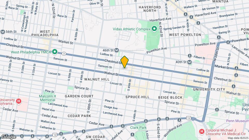 4534 Sansom St Map and Location Details