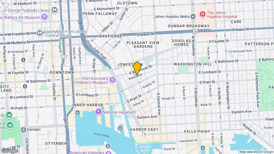 17 S Exeter St Map and Location Details