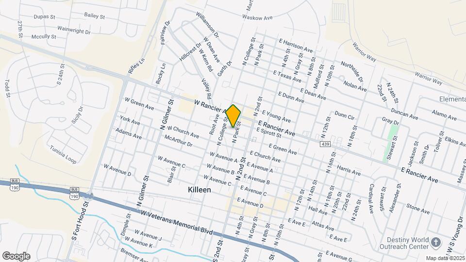 201 W Green Ave Map and Location Details