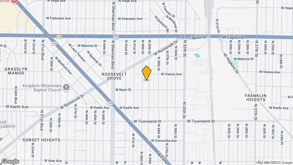 3731 N 39th St Map and Location Details