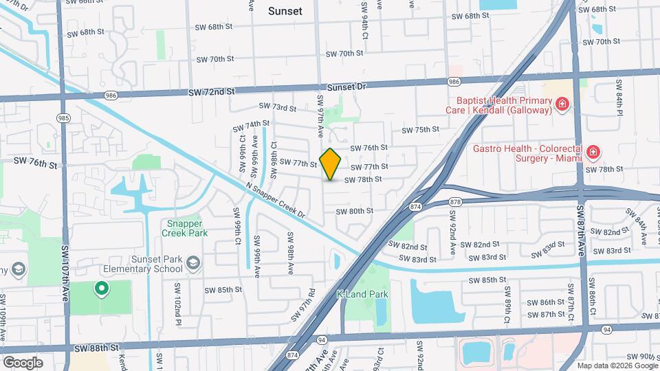 9620 SW 78th St Map and Location Details