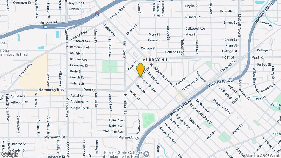 1002 Ingleside Ave Map and Location Details