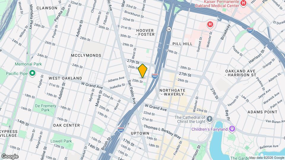 666-672 25th St Map and Location Details