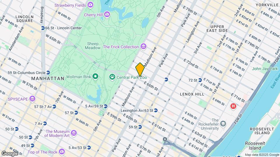 47 E 66th St Map and Location Details