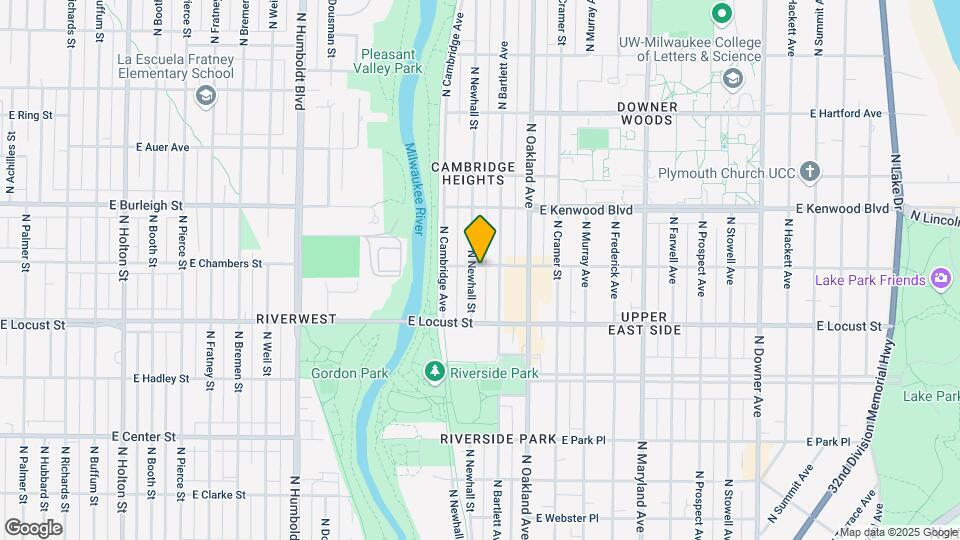 2976 N Newhall St, Unit Duplex upper Map and Location Details