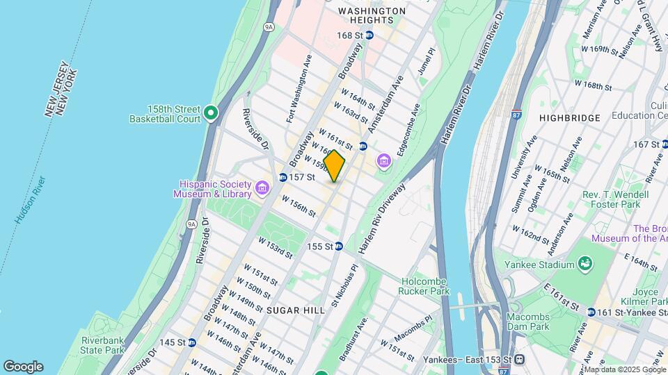 1980 Amsterdam Ave Map and Location Details