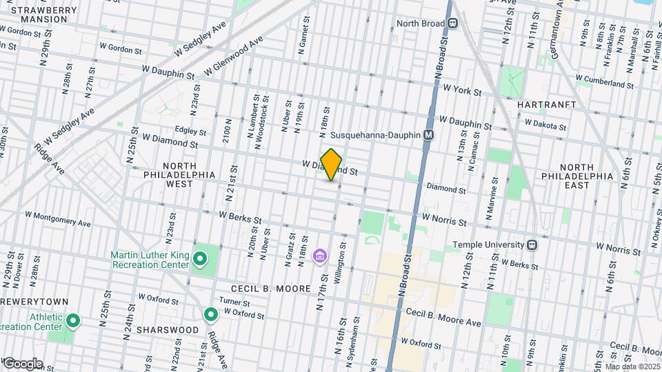 1708 Fontain St, Unit B Map and Location Details