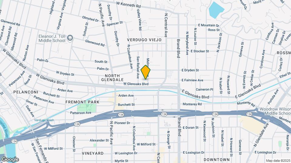 1001 Melrose Ave Mapa y Detalles de la Ubicación
